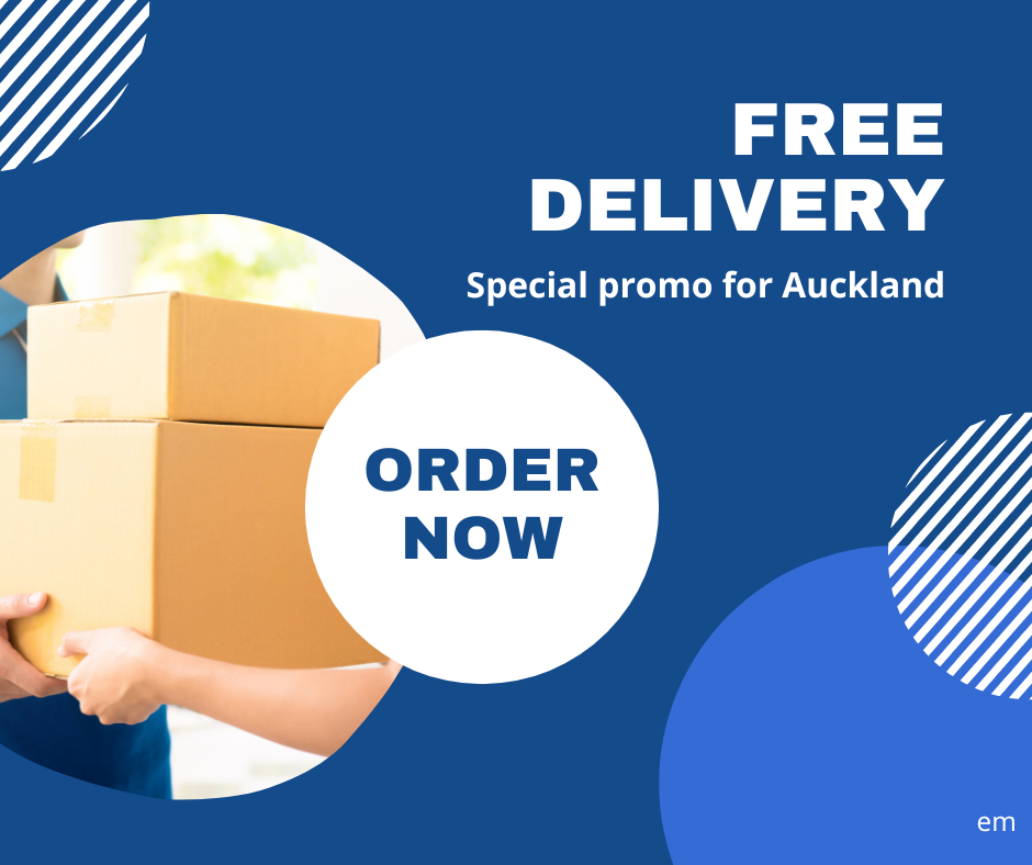 Blue Free Delivery Promo Facebook Post